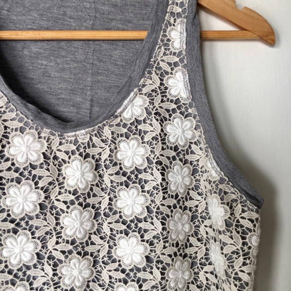 J. Crew Crocheted Lace Tank - Picture 1 of 7